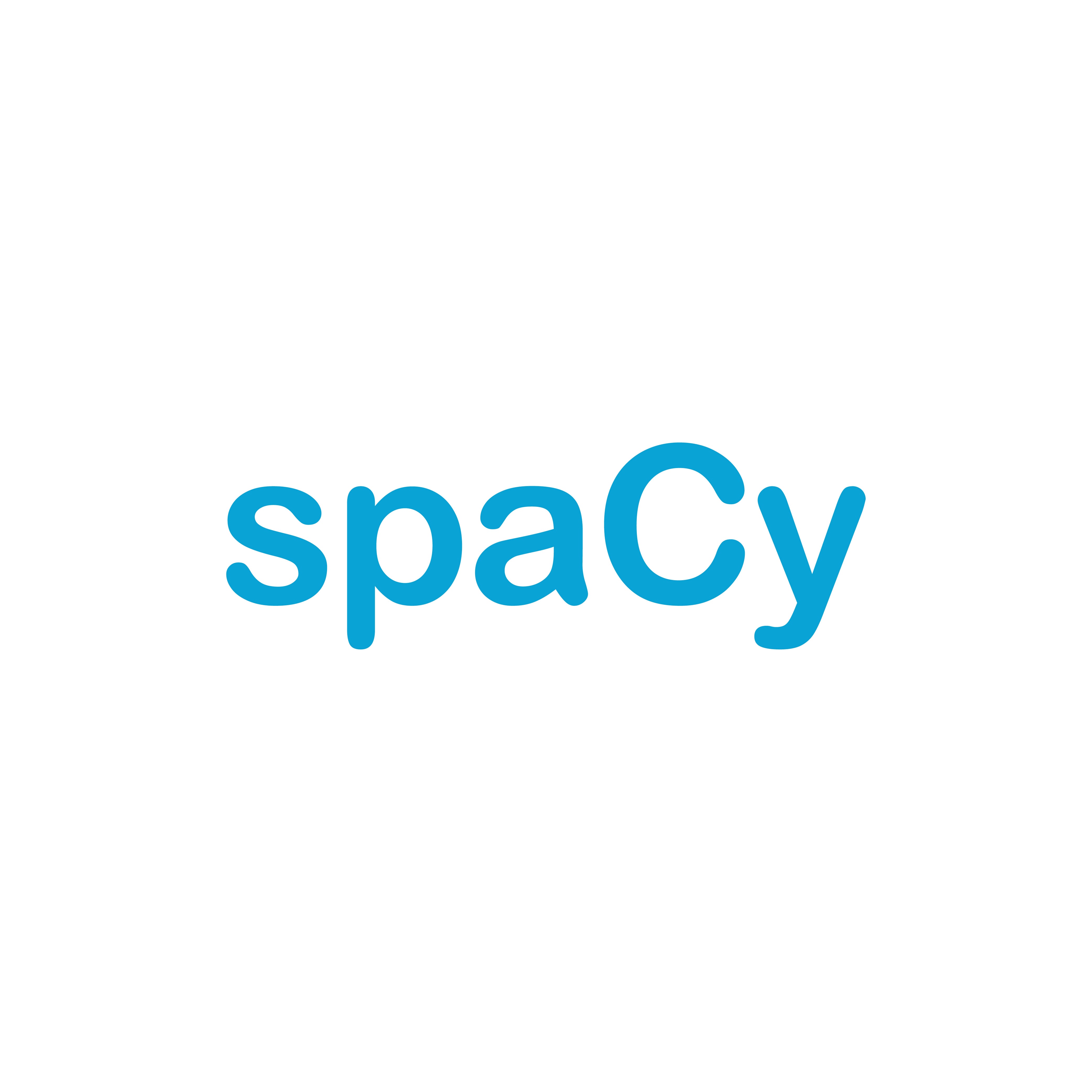 Ikona z logotipom spaCy.